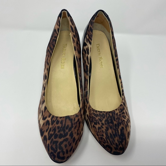Taryn Rose Teaneck Leopard Print Pump Brown Multi - Picture 5 of 13